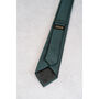 Dark Bottle Green Textured Tie Set And Socks Wedding Groomsmen Gift, thumbnail 7 of 8