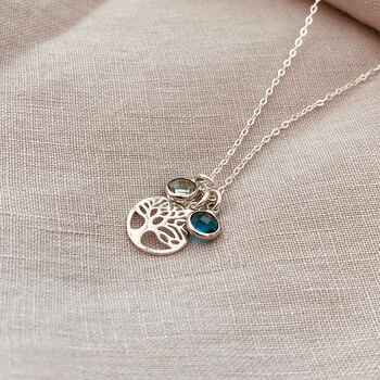 Birthstone Family Tree Necklace, 3 of 7