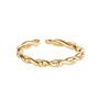 14 K Gold Chain Link Ring Set, thumbnail 5 of 8
