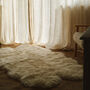 Oversized Sheepskin Rug In Ivory, thumbnail 1 of 2