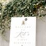 Personalised Teddy Bear First Birthday Welcome Sign, thumbnail 1 of 3
