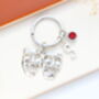 Drama Masks Personalised Keyring Theatre Gift, thumbnail 4 of 10