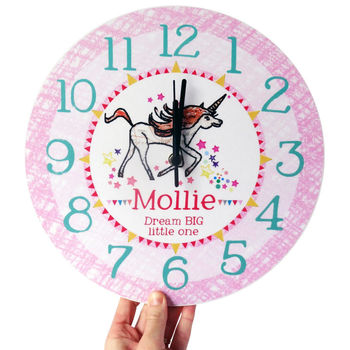 Personalised Wall Clock For New Baby, 2 of 7