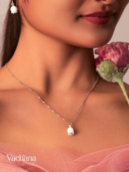 Sterling Silver 925 Simple White Lilly Of The Valley Necklace, 8 of 9