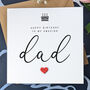 Personalised Handmade Birthday Card For Special Dad, thumbnail 1 of 4