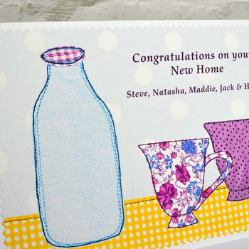 'Teacups' Personalised New Home Card, 2 of 4