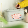 Personalised Butterfly Grey Toiletry Bag, thumbnail 2 of 3