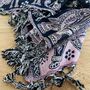 Light Purple And Pink Blanket Elephant Print Throw, thumbnail 2 of 5