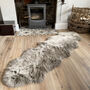 Double Sheepskin Rug In Various Colours, thumbnail 3 of 5