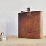 Personalised Leather Hip Flask With Initials, thumbnail 1 of 8