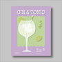 Gin And Tonic Print Four Colour Options, thumbnail 3 of 8