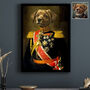 Personalised Lieutenant Officer Renaissance Pet Portrait, thumbnail 8 of 12