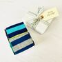 Two Pairs Of Eco Super Soft Men's Striped Socks ~ Boxed, thumbnail 5 of 5