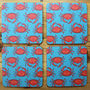 Turquoise Crab Drinks Coasters, thumbnail 2 of 3