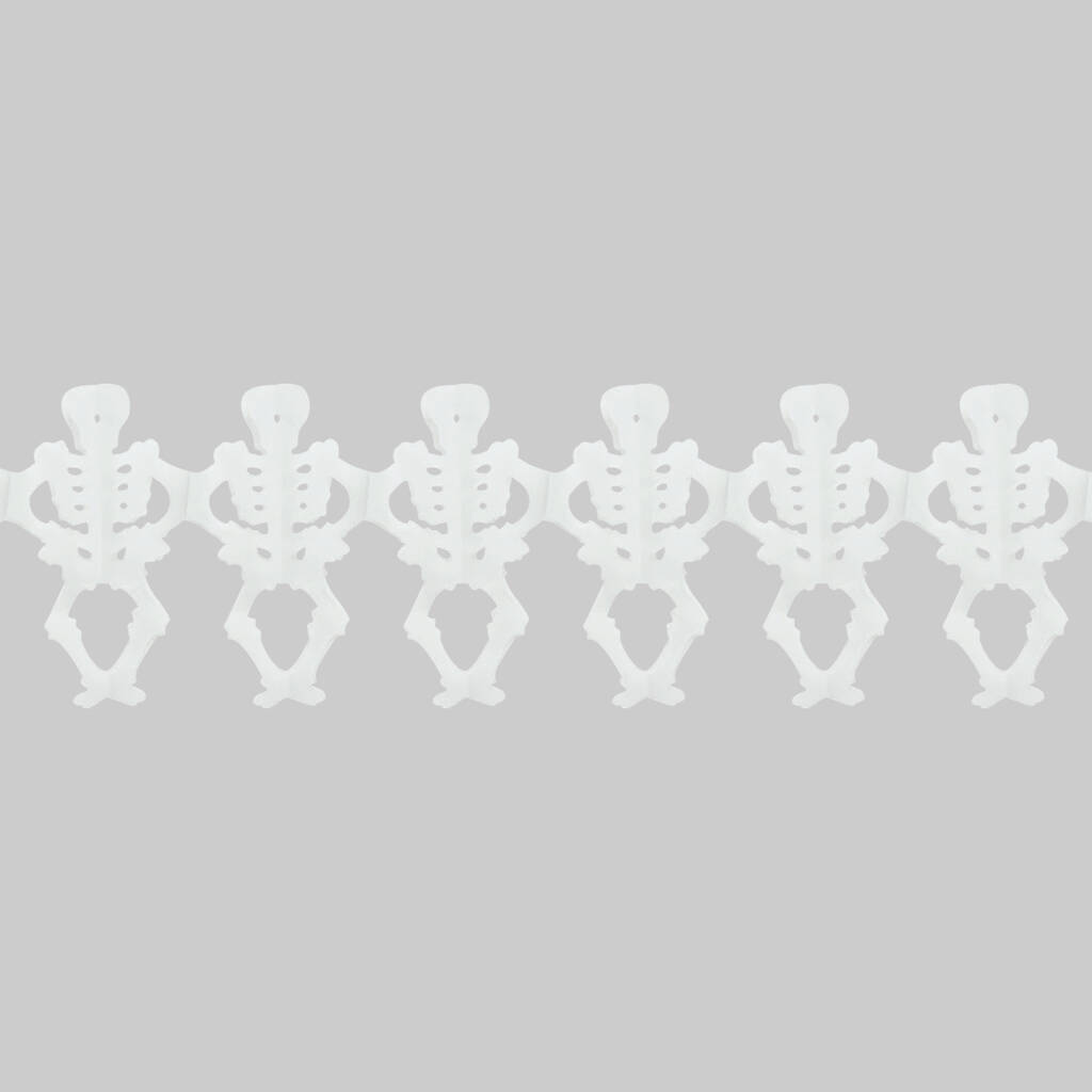 Halloween Skeleton Garland Paper Decoration By The Conscious