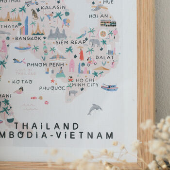 Thailand, Cambodia, Vietnam Illustrated Map, 4 of 4