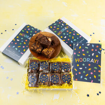 'Hooray!' Gluten Free Luxury Brownie Gift, 4 of 4