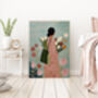 Female Flower Art Print, thumbnail 3 of 4