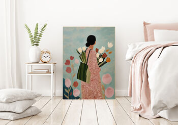 Female Flower Art Print, 3 of 4