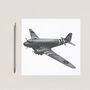 Douglas Dakota Aircraft– Aviation Greeting Card, thumbnail 1 of 6
