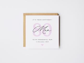 Personalised 90th Birthday Card *Colour Options, 10 of 11