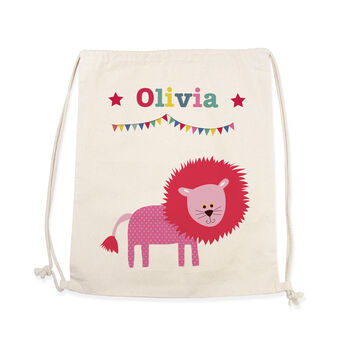 Personalised Circus Cotton Nursery Bag, 4 of 9