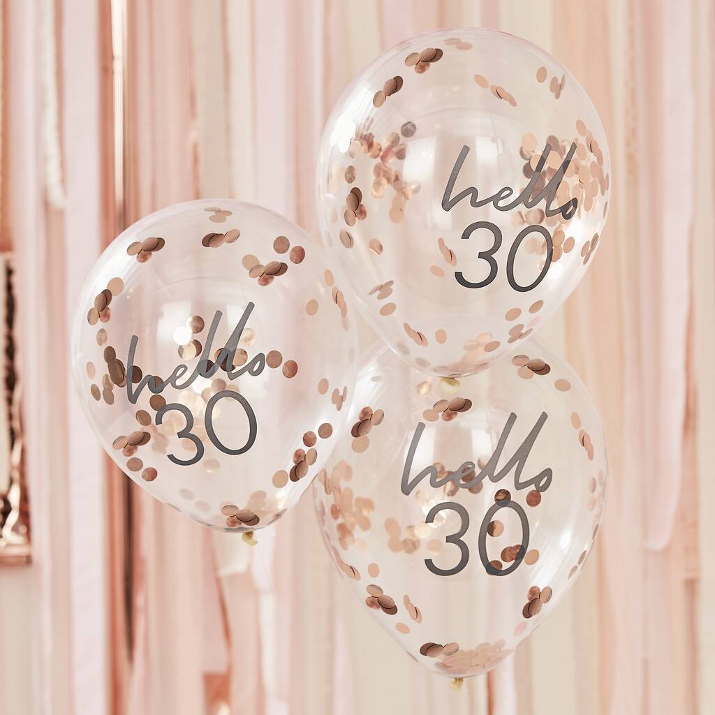 Hello 30 Birthday Balloons, 1 of 2