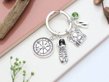 Hiking Personalised Keyring Walking Gift, 7 of 11