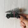 Morris Minor With Christmas Tree, thumbnail 1 of 2