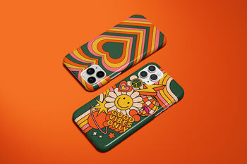 Retro Stickers Phone Case Durable iPhone Samsung Mobile Cover, 6 of 9