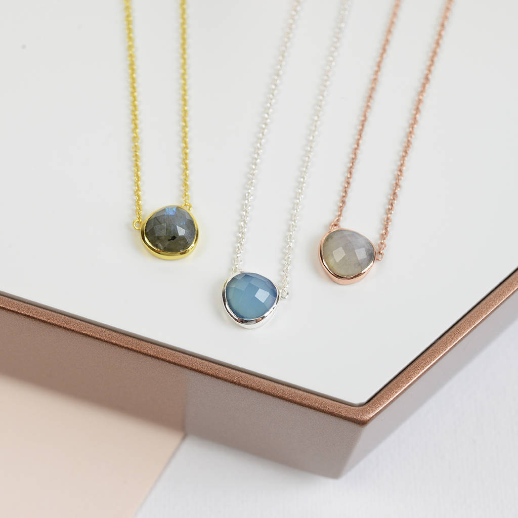 Round Spiritual Gemstone Necklace By Home & Glory | notonthehighstreet.com