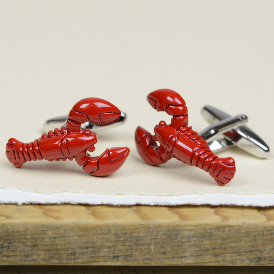 My Lobster Cufflinks By Bobby Rocks | notonthehighstreet.com