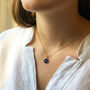 Small Moon And Star Enamel Necklace Gold Vermeil, thumbnail 1 of 8