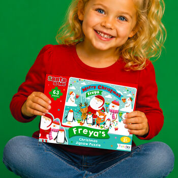 Personalised Santa And Me Jigsaw Puzzle, 8 of 11