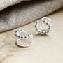 Sterling Silver Bobble Ear Cuffs, thumbnail 2 of 5