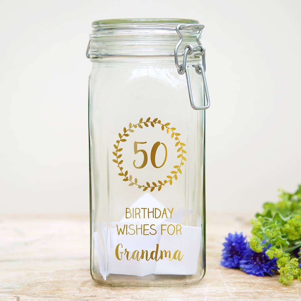 personalised birthday wish jar by jonny's sister