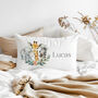 Kids Personalised Floral Safari Animal Pillowcase, thumbnail 1 of 2