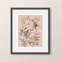 'Rosie' Hand Painted Chinoiserie Birds On Branch Print, thumbnail 10 of 11