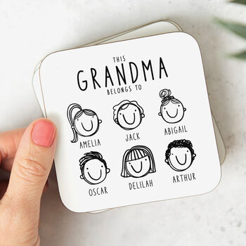 'This Grandma Belongs To' Personalised Mug, 3 of 9