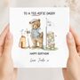 Daddy Birthday Card, Golf Bear Birthday Card, Tee Rific Dad Golf, thumbnail 1 of 3