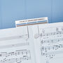 Personalised Metal Music Sheet Page Holder, thumbnail 2 of 4