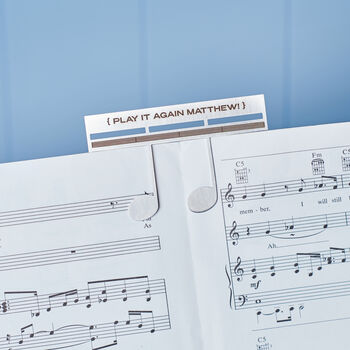 Personalised Metal Music Sheet Page Holder, 2 of 4