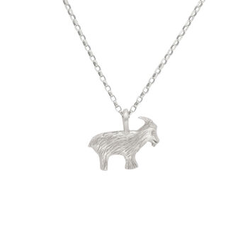thumbnail image 2 of TYSO Goat Necklace 925 Sterling Silver Goat Gifts For Goat 2 of 13