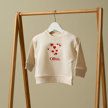 Personalised Valentine's Love Children's Sweatshirt, 6 of 6