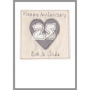 Personalised 25th Silver Wedding Anniversary Card, thumbnail 11 of 12