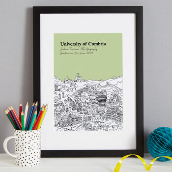 Personalised University Of Cumbria, Graduation Print, 8 of 9