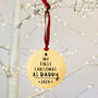 'First Christmas As Daddy' Christmas Decoration Bauble, thumbnail 4 of 7