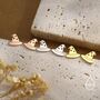 Sterling Silver Tiny Witch Hat Stud Earrings, thumbnail 3 of 12