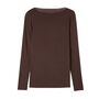 Modal/Cashmere Boat Neck Base Layer, thumbnail 4 of 4