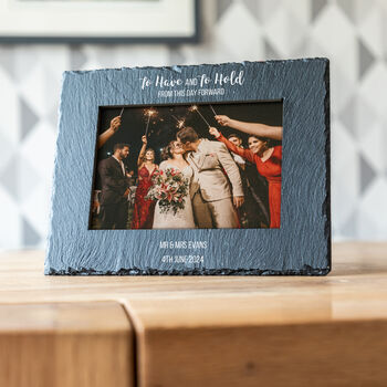 Personalised To Have And To Hold Wedding Photo Frame, 3 of 4